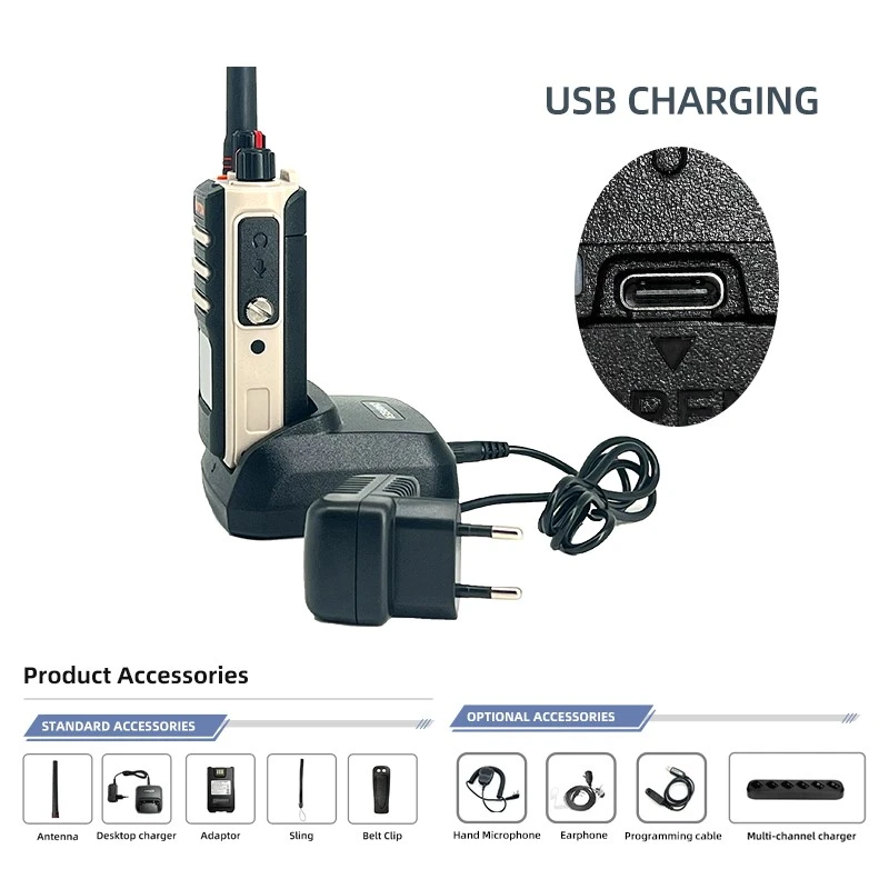 Powerful Long Range Walkie Talkie Portable Radio